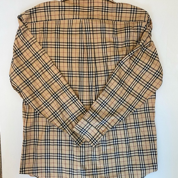 Burberry Tan and Black Casual Button Down Shirt - Picture 4 of 4